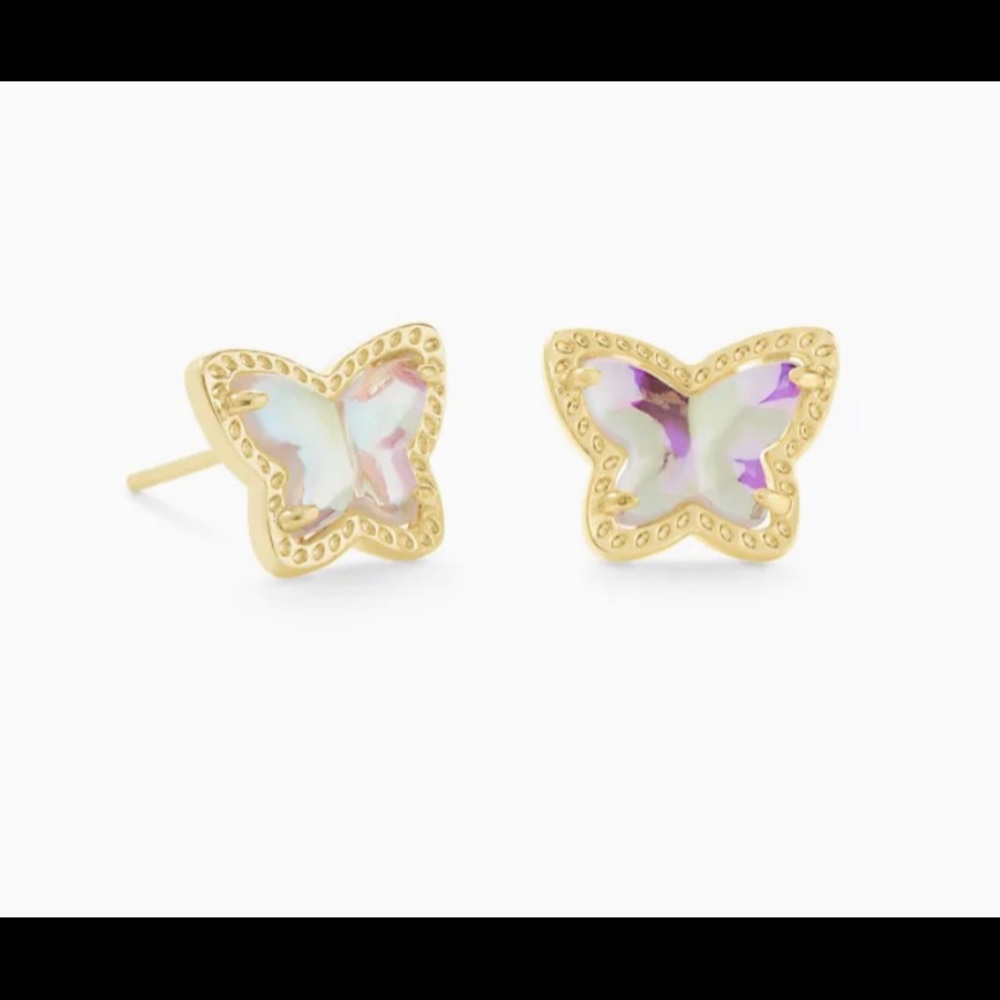 Lillia Butterfly Gold Stud Earrings